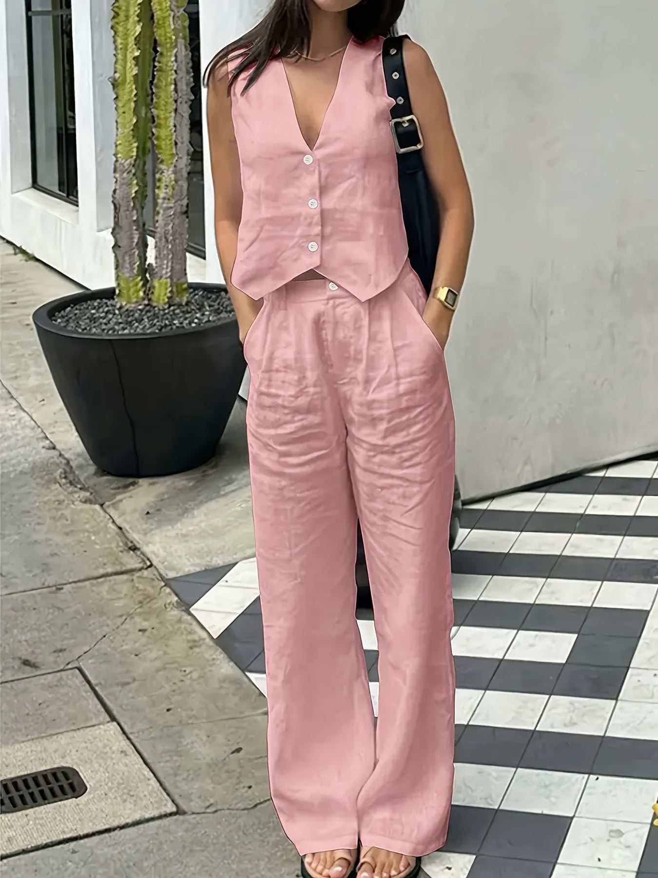 Luna | Stijlvolle Mouwloze Zomer Set