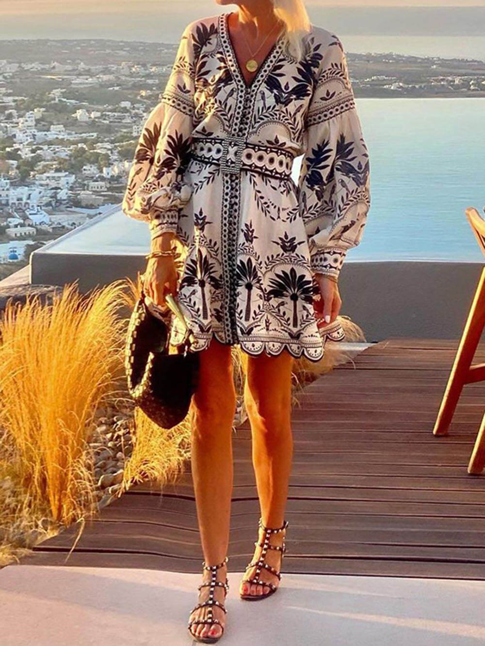 Maya | Losse Jurk met Luxe Print