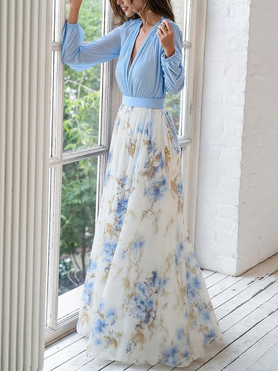 Elena | Maxi Jurk met Bloemenprint