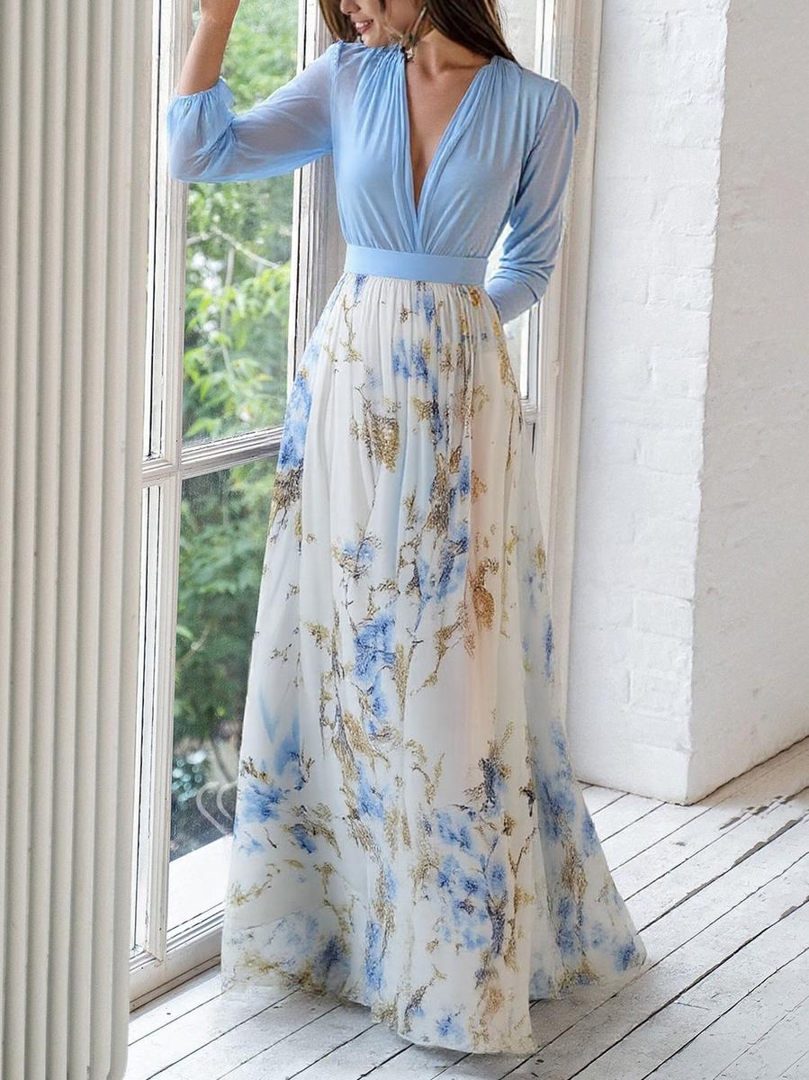 Elena | Maxi Jurk met Bloemenprint