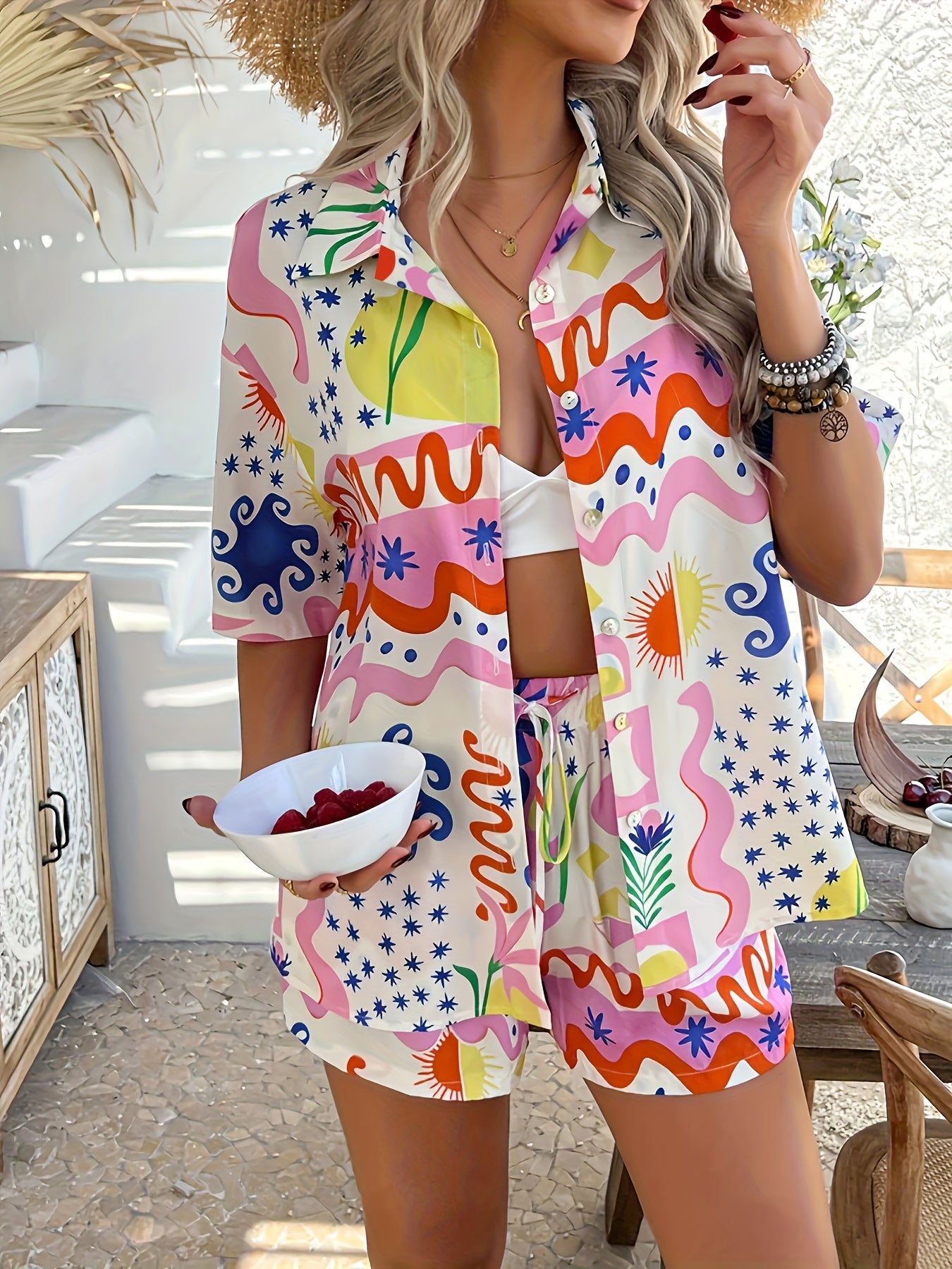 Boheme | Zomerse Bloemenprint Set