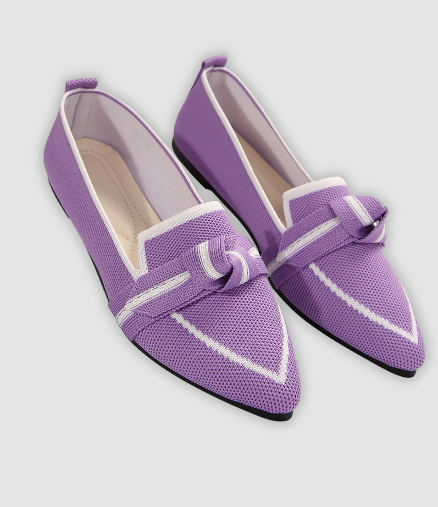 Evelina | Comfortabele Mesh-Loafers met Strik