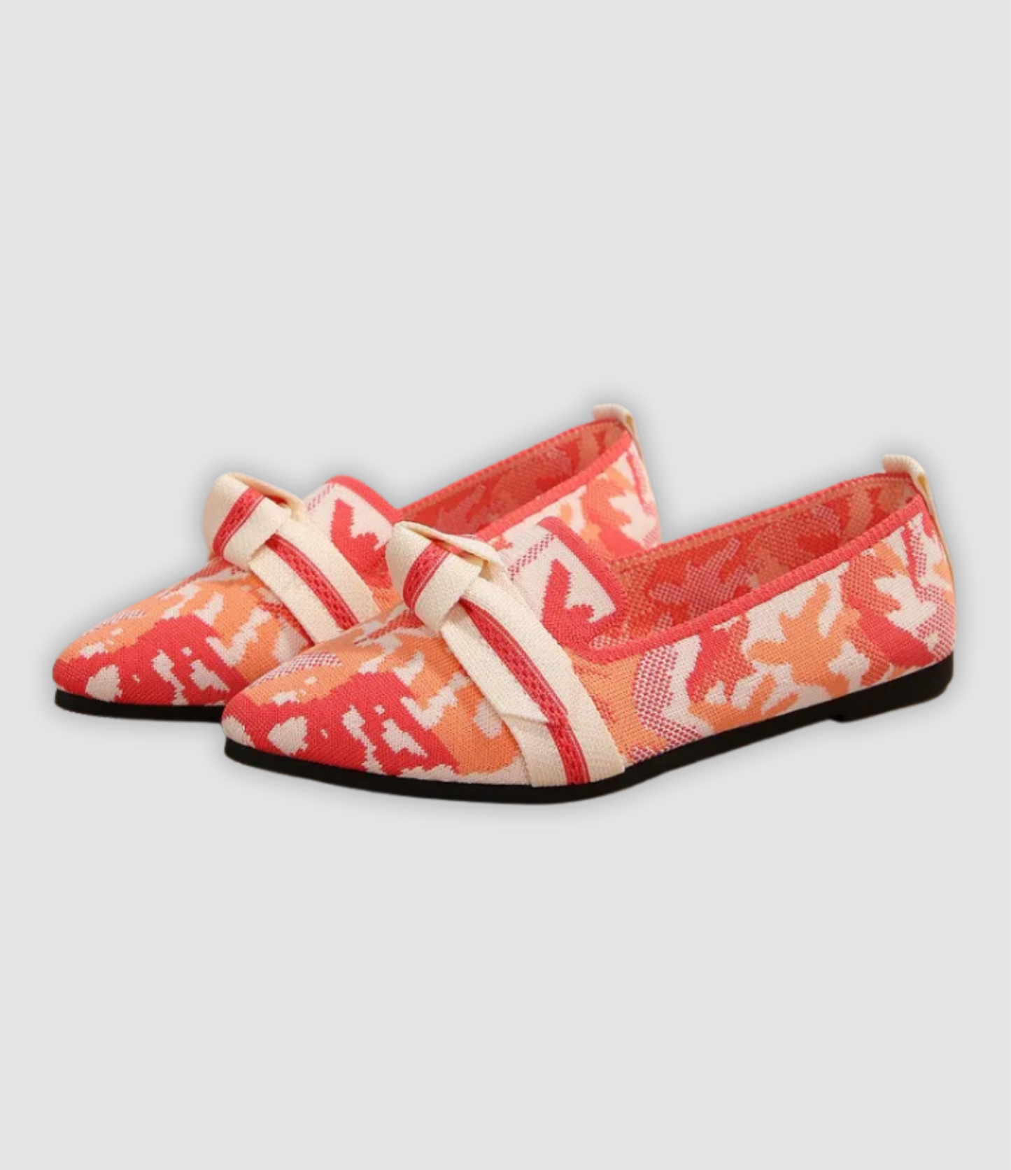 Dina | Comfortabele Brei-slippers met Bloemenpatroon
