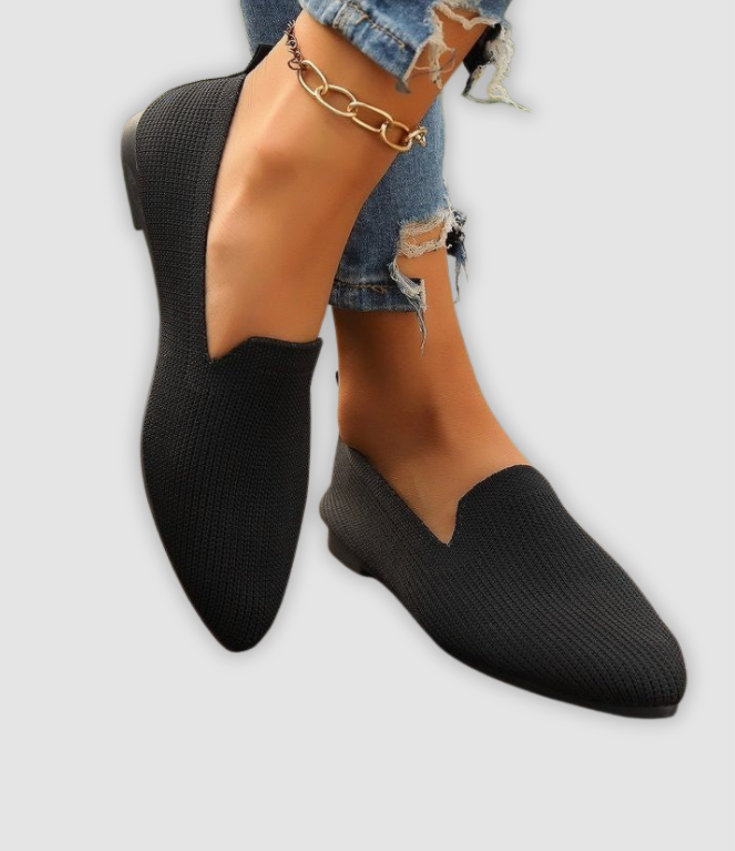 Klara | Ademend Brei Instap-Loafers