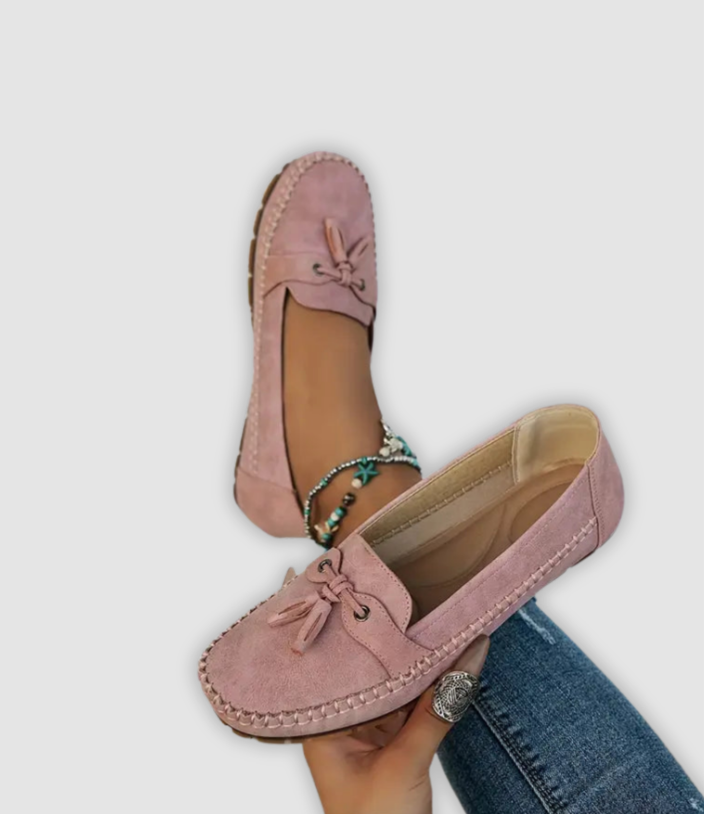 Angel | Klassieke Suède Loafer met Kwastendetail