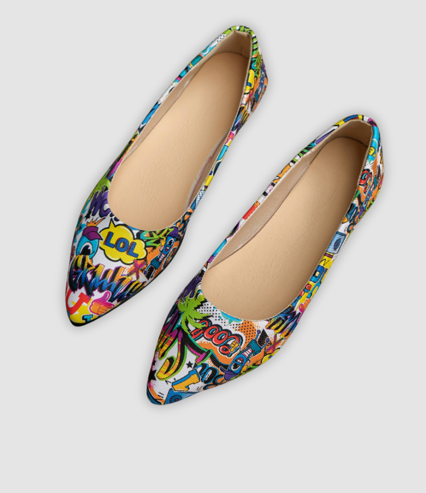 Bianca | Kleurrijke platte damesschoenen