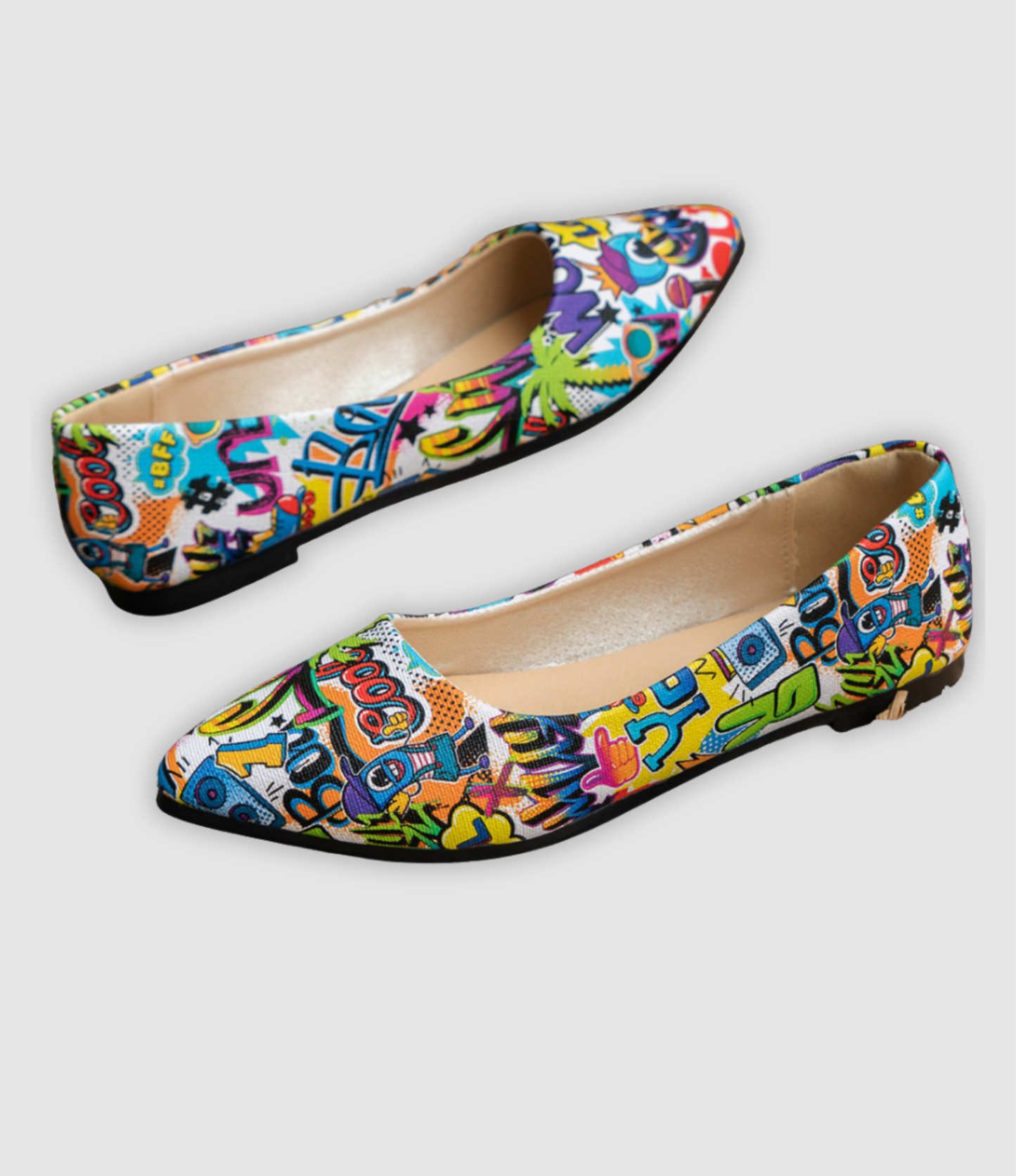 Bianca | Kleurrijke platte damesschoenen