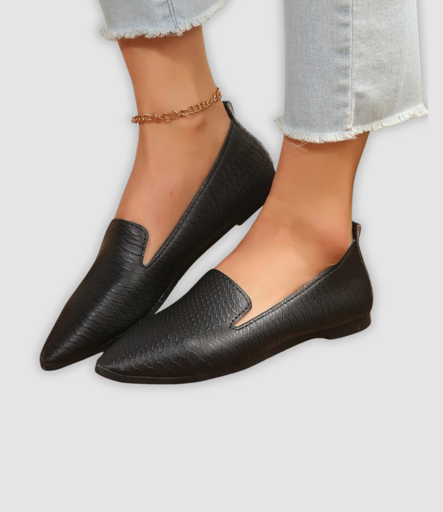 Rowan | Vintage Leren Loafers met Spitse Neus