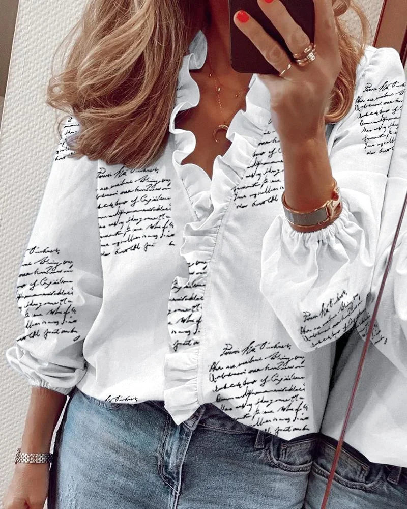 Enola | Charmante blouse met speelse ruches