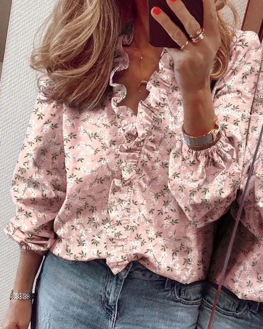 Enola | Charmante blouse met speelse ruches