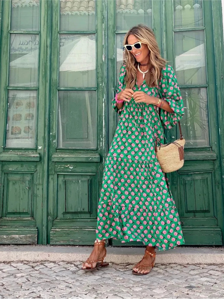 April | Boho maxi jurk