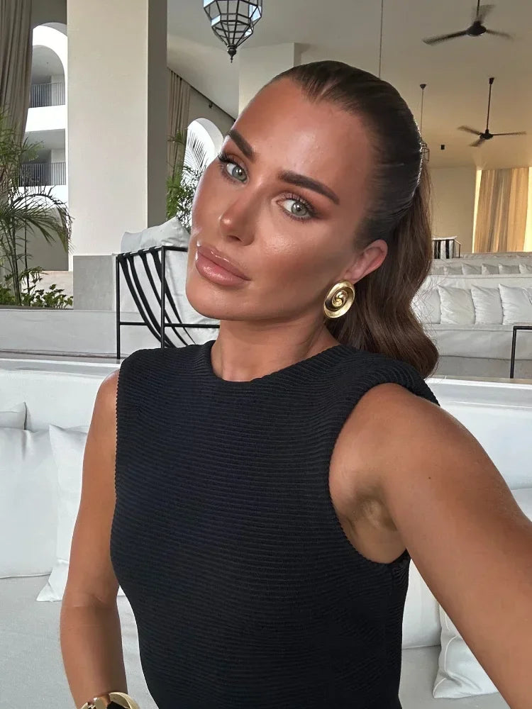 Aline | Lange jurk met franjes