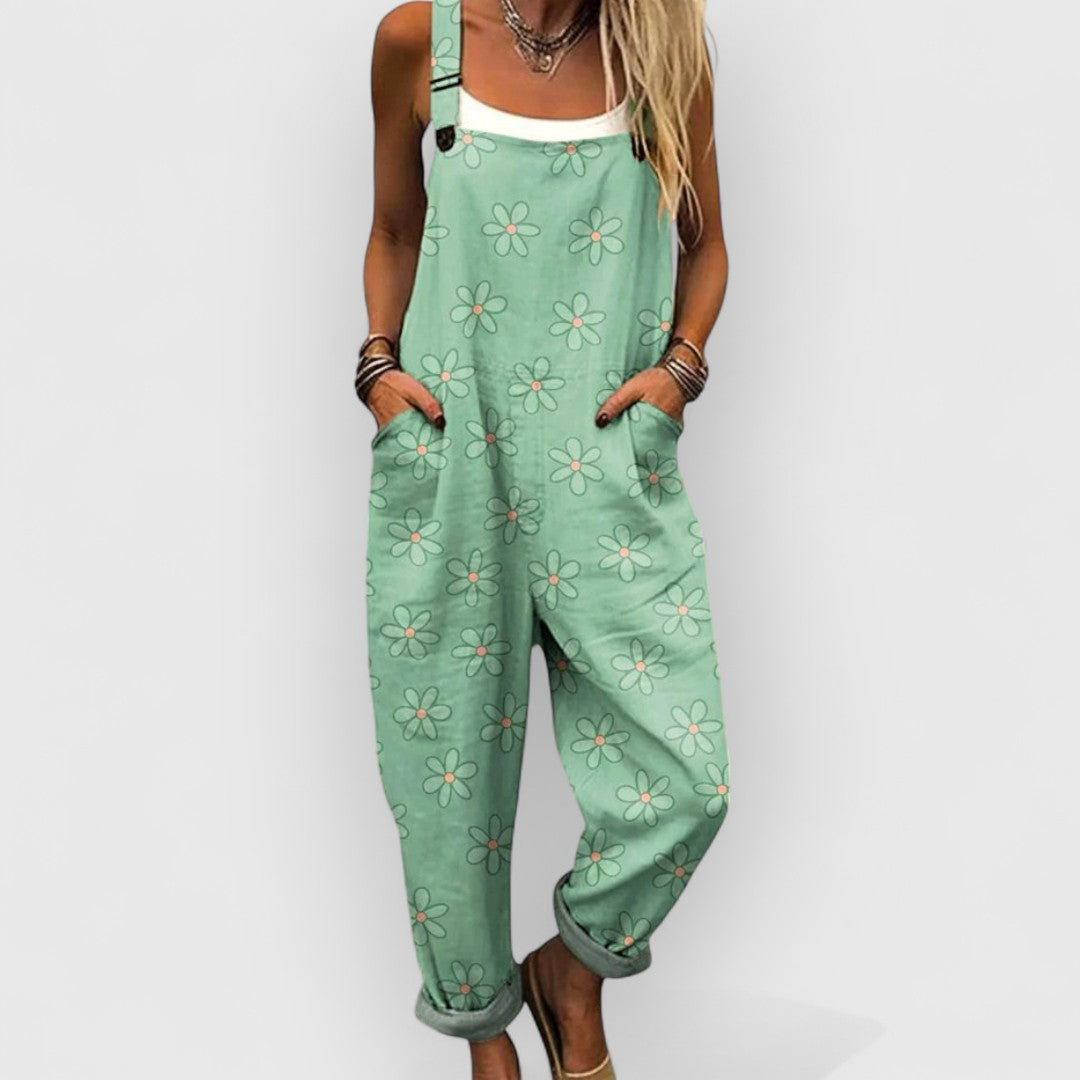 Ada | Vintage bloemen jumpsuit