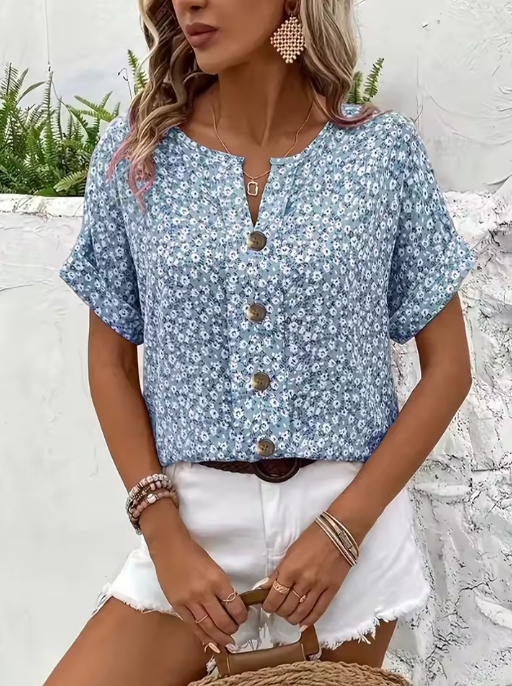 Verna | Chique blouse met bloemenprint