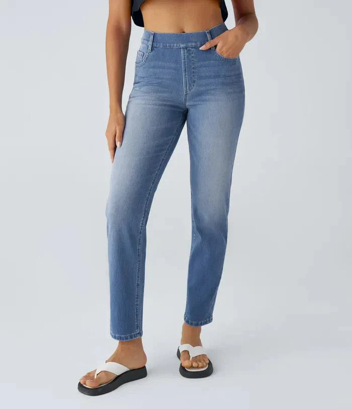 Comfort Fit | Elastische & Comfortabele Broek Met Hoge Taille