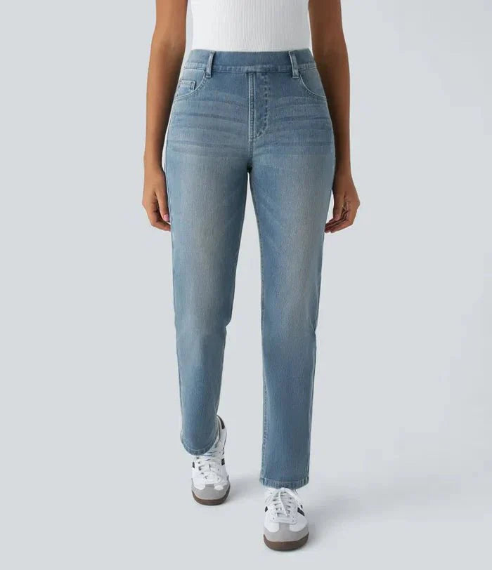 Comfort Fit | Elastische & Comfortabele Broek Met Hoge Taille