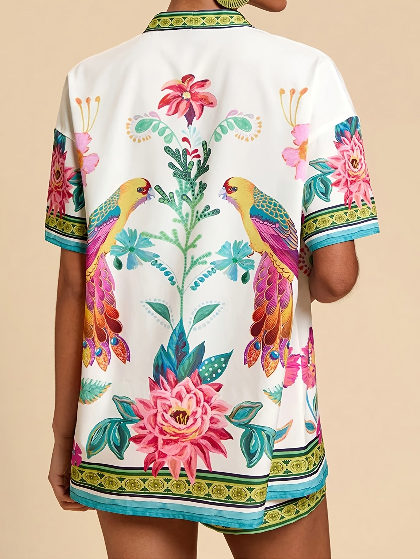 Isabella | Tropische Print Set met Top en Shorts