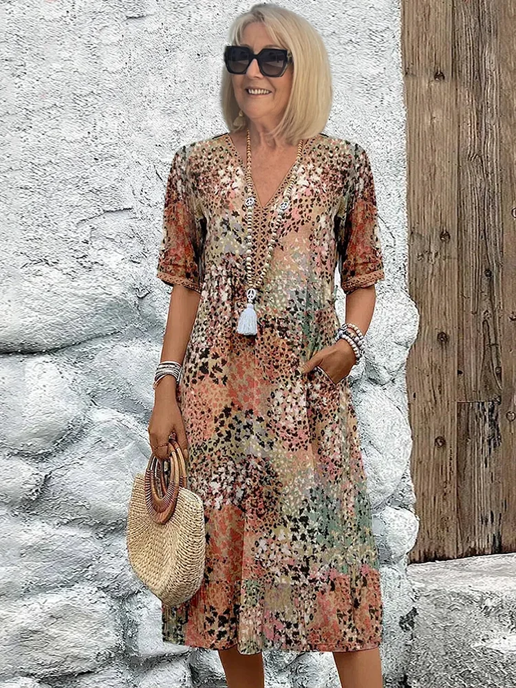 Colette | Vibrerende midi-jurk