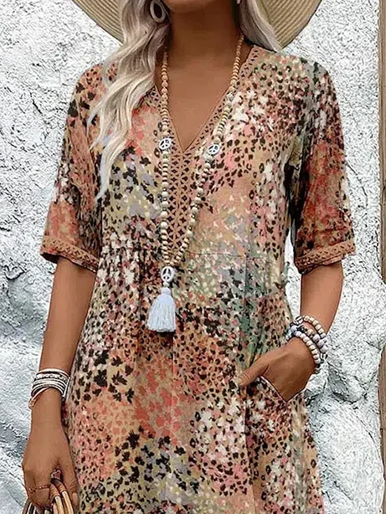 Colette | Vibrerende midi-jurk