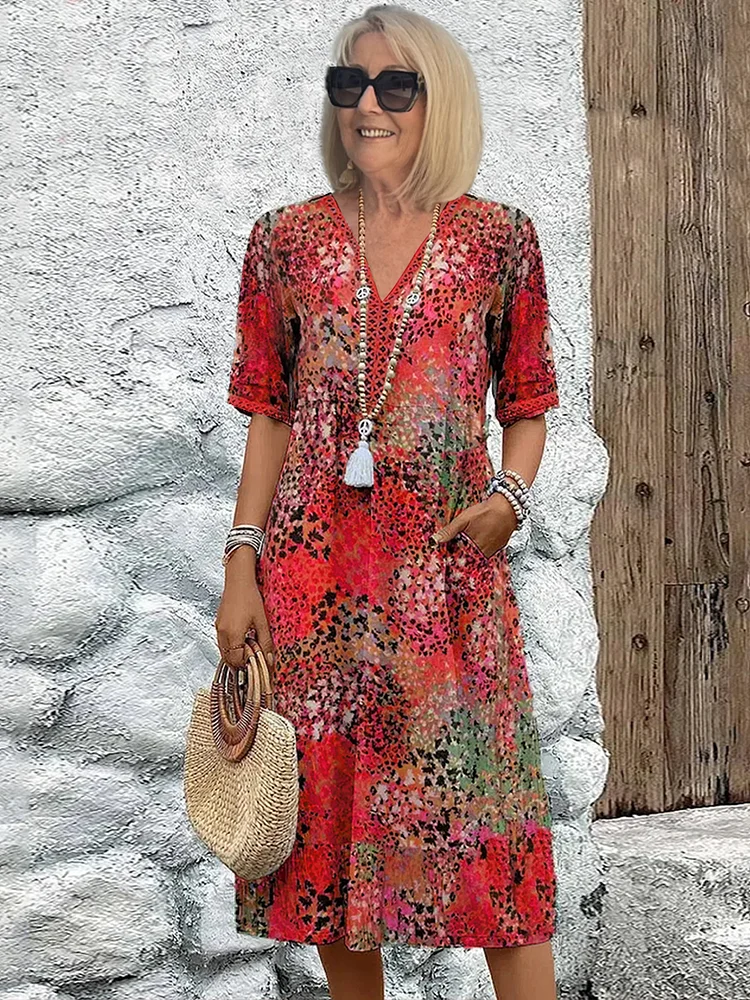 Colette | Vibrerende midi-jurk
