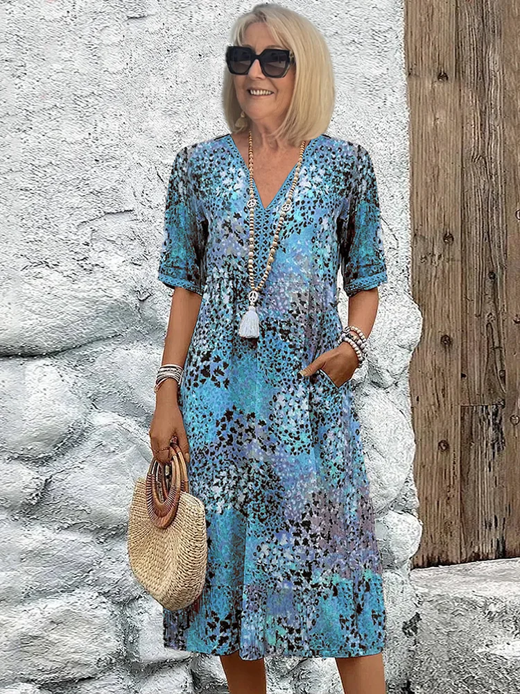 Colette | Vibrerende midi-jurk
