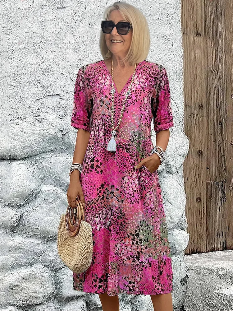 Colette | Vibrerende midi-jurk
