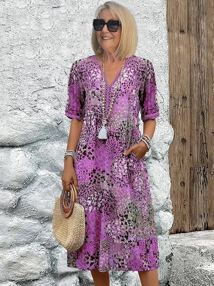 Colette | Vibrerende midi-jurk
