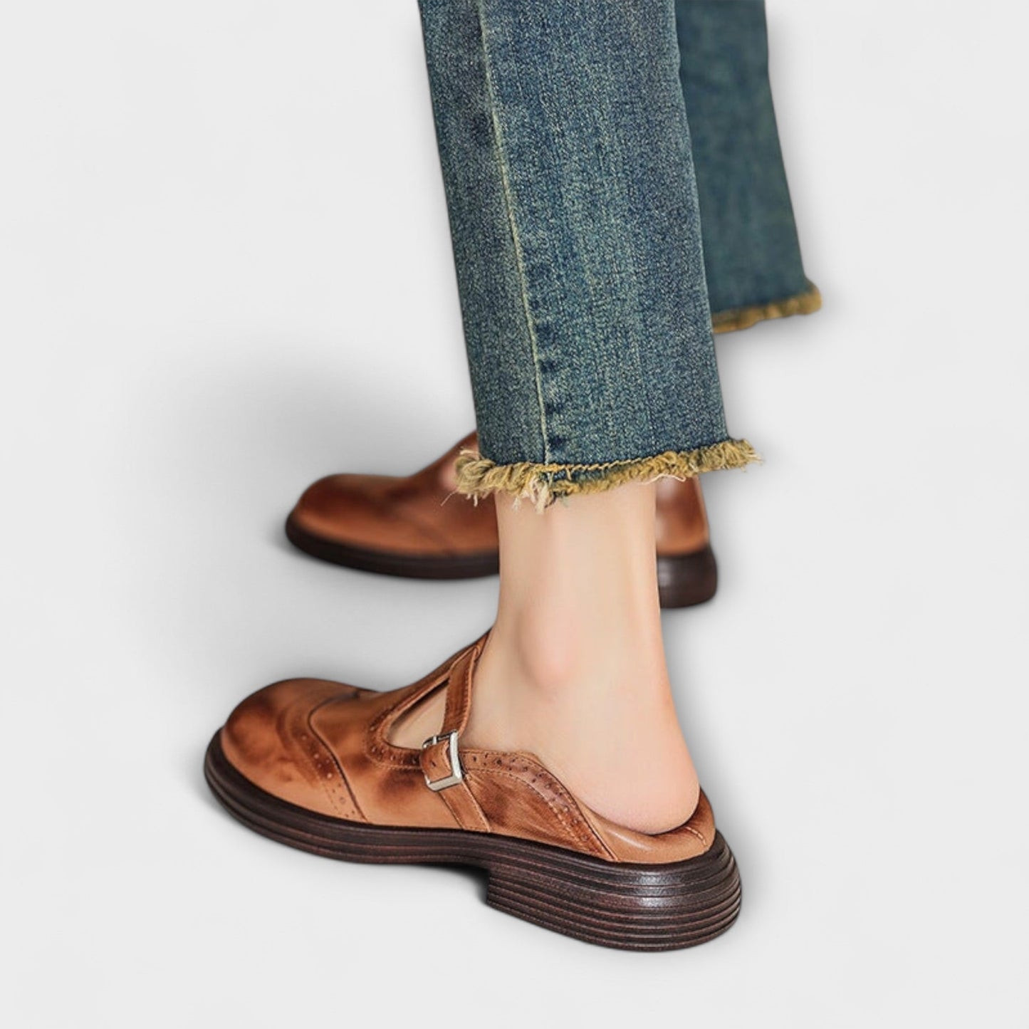 Emilia | Leren Mary Janes