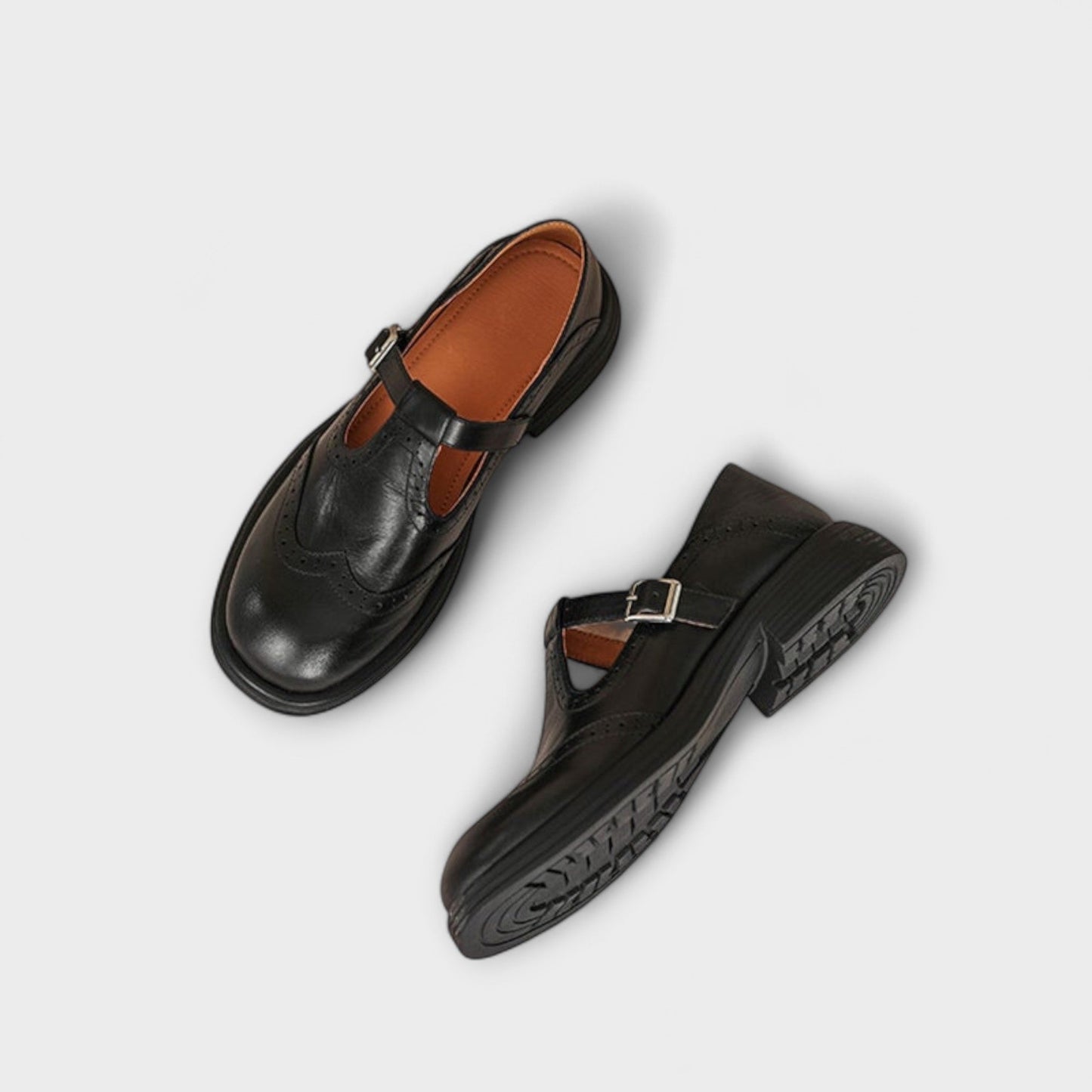Emilia | Leren Mary Janes