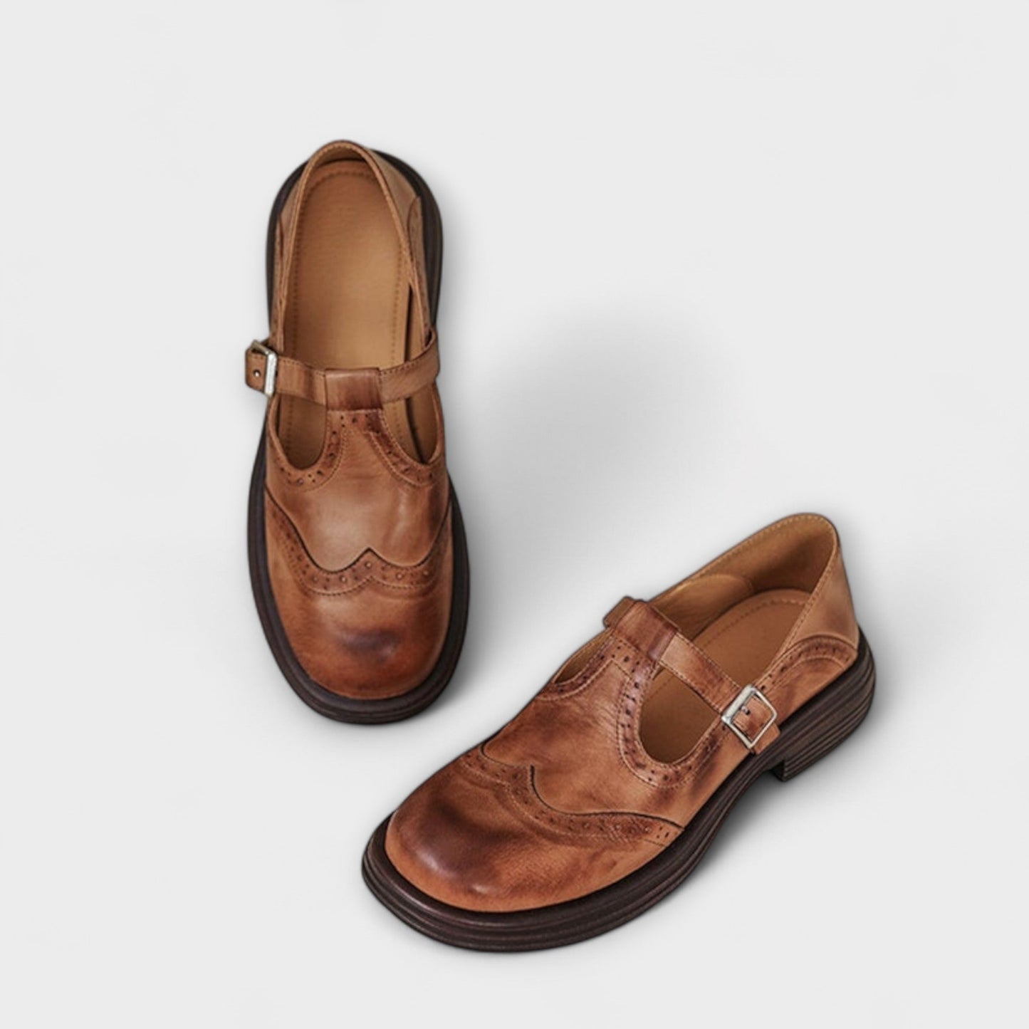 Emilia | Leren Mary Janes