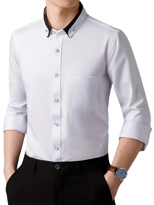 Francesco | Klassiek shirt met lange mouwen