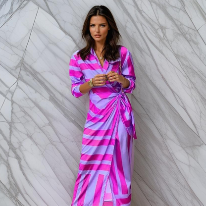 Miral | Elegante Wikkeljurk met Patroon