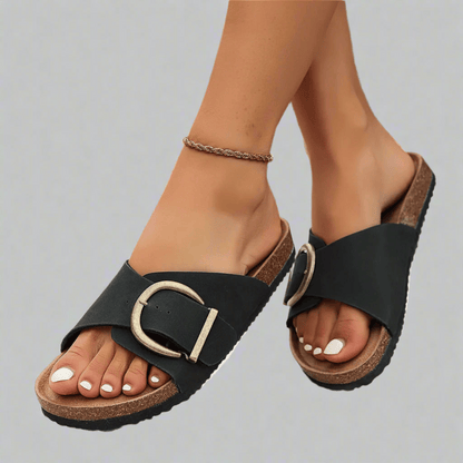 Ronja | Vegan Kork-slippers met Comfortabele Voetbedzool