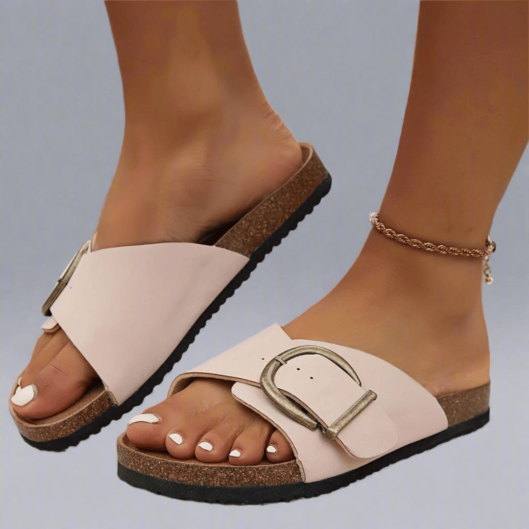 Ronja | Vegan Kork-slippers met Comfortabele Voetbedzool