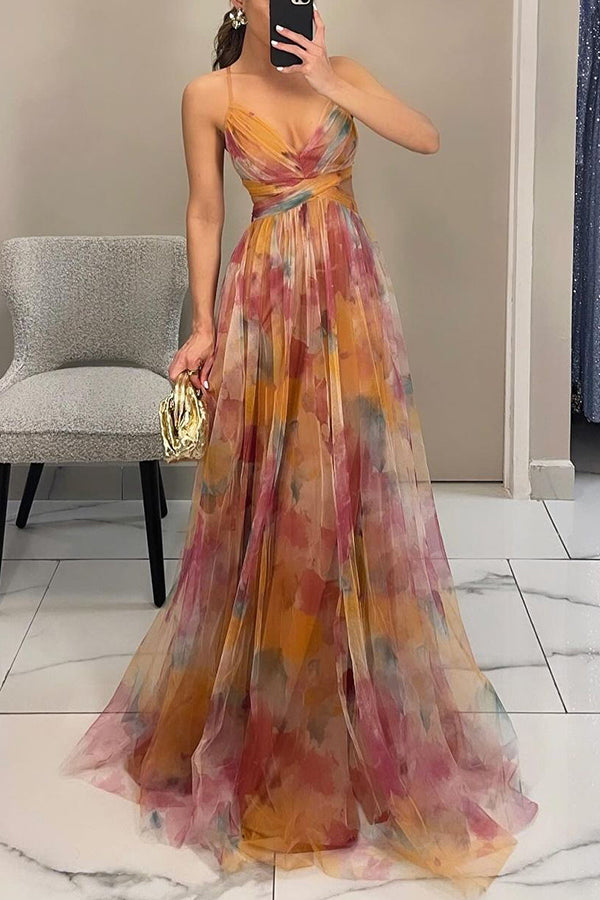 Giselle | Betoverende Bloemenprint Maxi Jurk