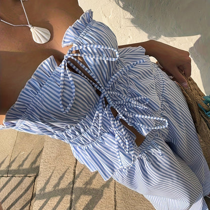 Sophie | Elegante Gestreepte Damespak