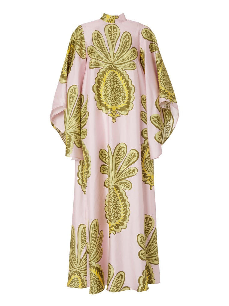 Tropische Maxi Jurk met Grote Ananasprint
