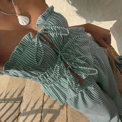 Sophie | Elegante Gestreepte Damespak