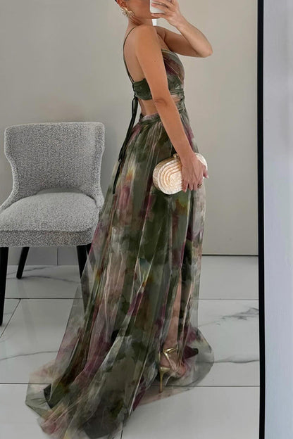 Giselle | Betoverende Bloemenprint Maxi Jurk