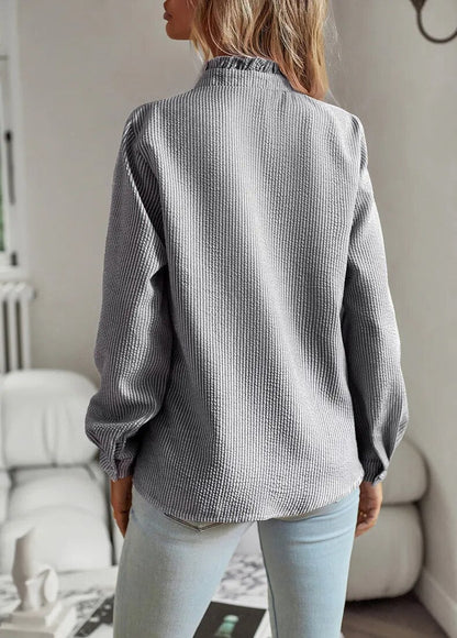 Edith | Elegante blouse met romantische ruches