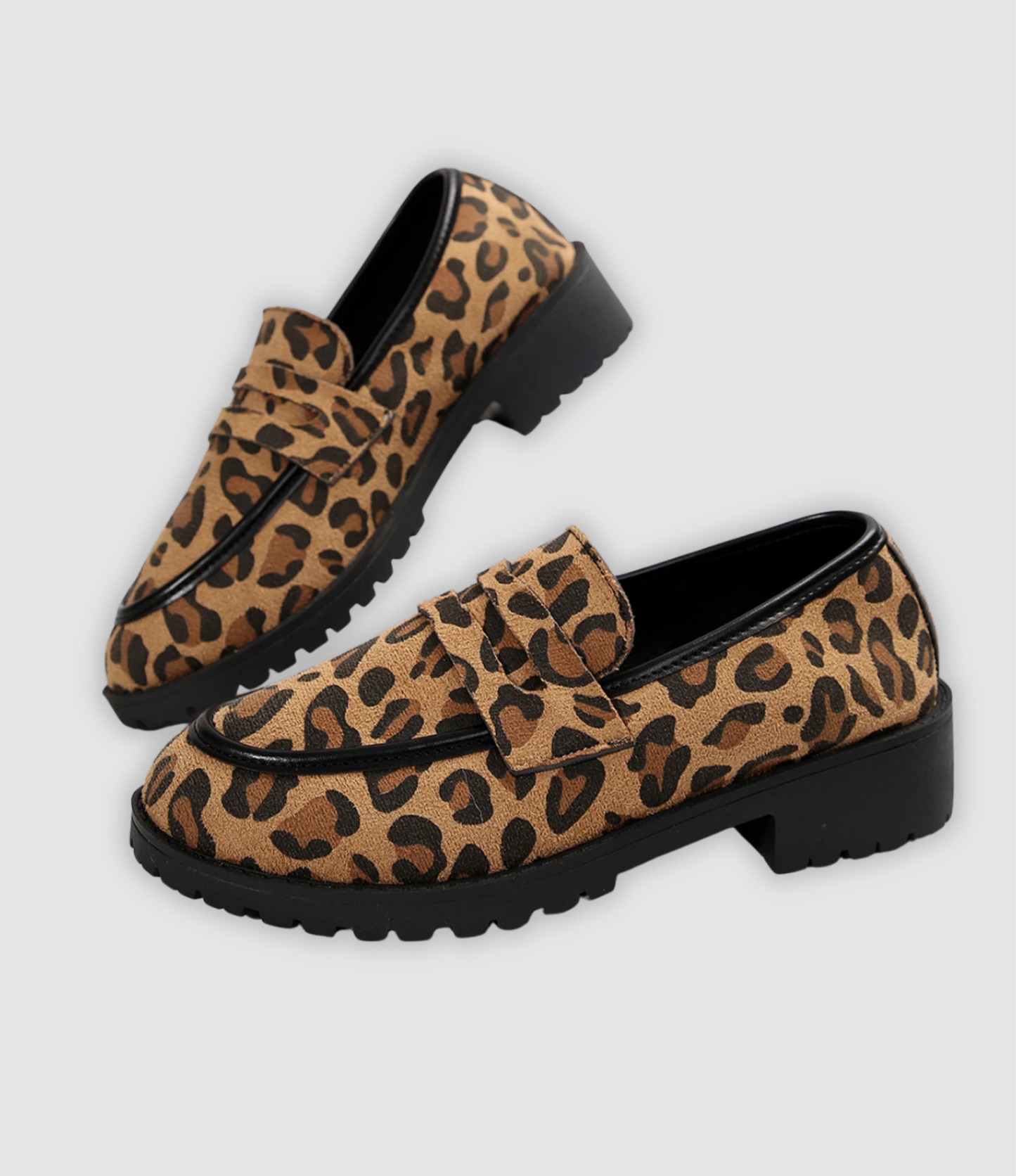Brianna | Modieuze Plateau Sneakers met Luipaardprint