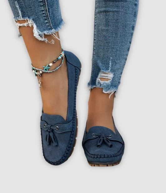 Angel | Klassieke Suède Loafer met Kwastendetail