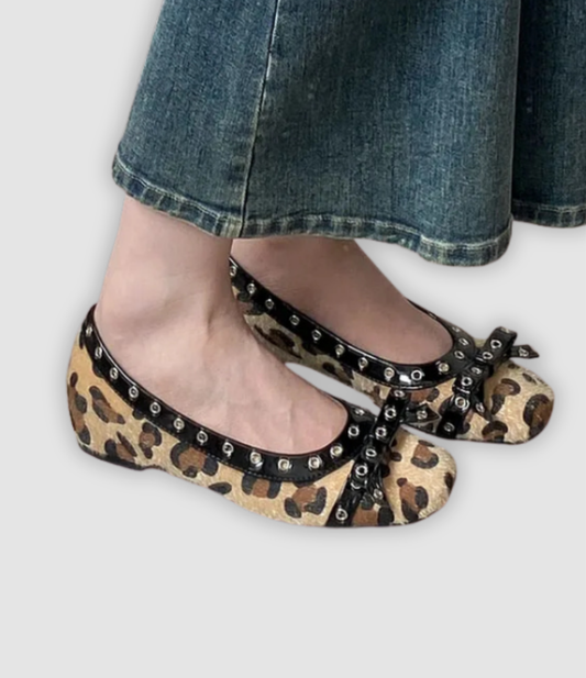 Leonie | Plateau-Slipper met Vlinderoverknoping