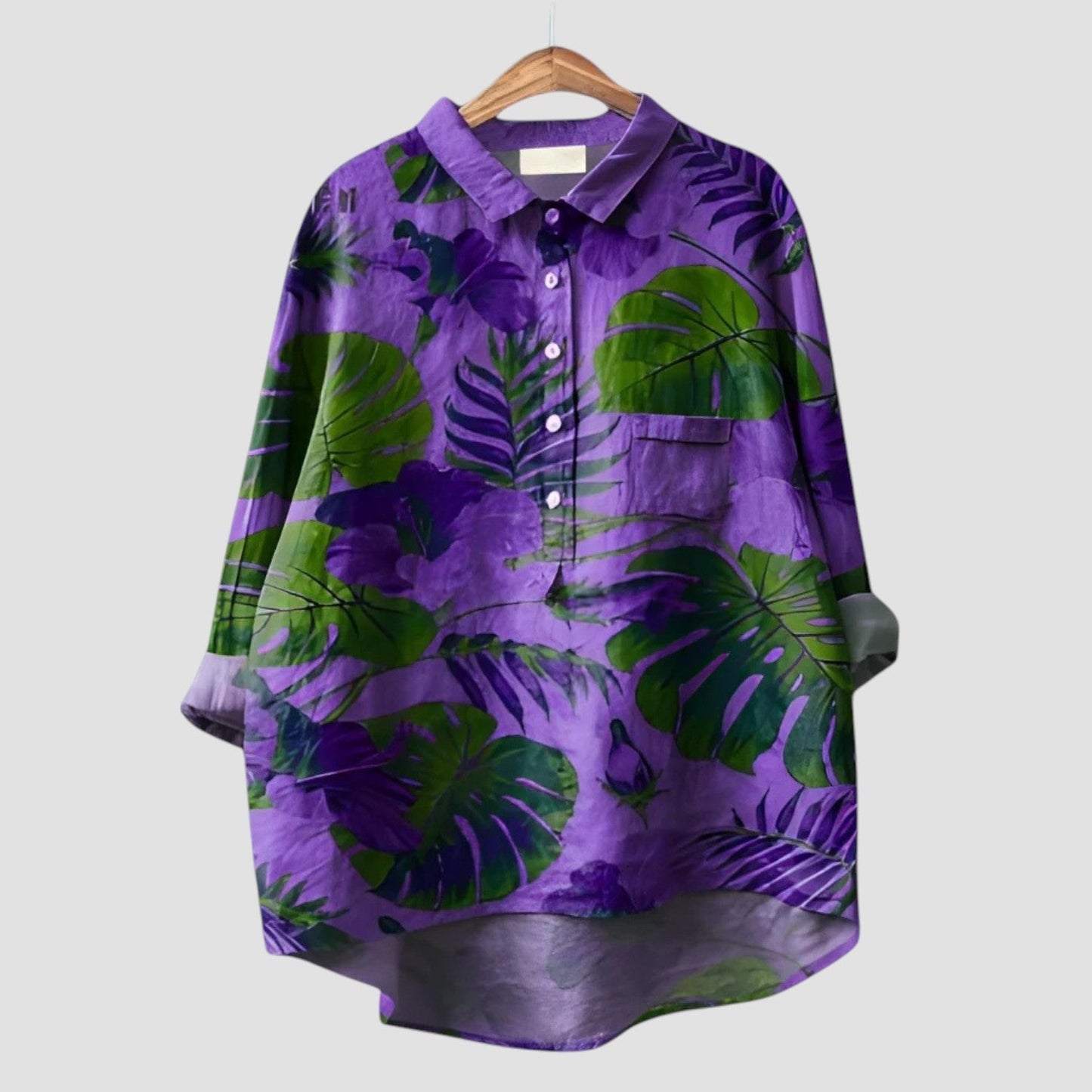 Alisa | Vrouwelijke Blouse met Grafisch Ontwerp