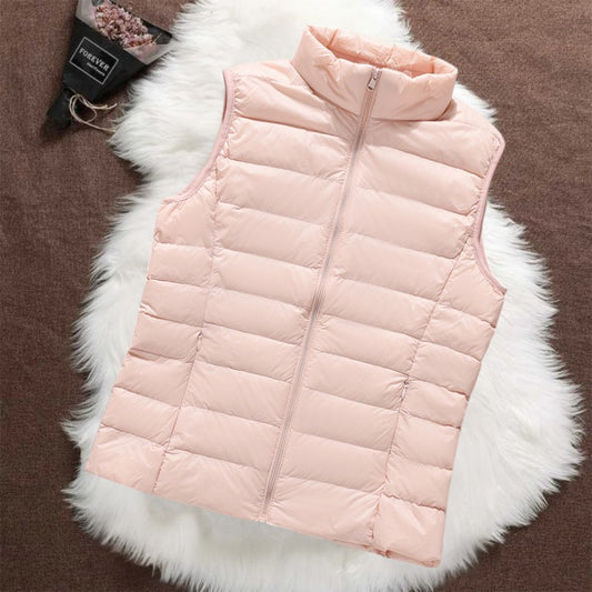 Isa Gevoerde Bodywarmer | Lichtroze