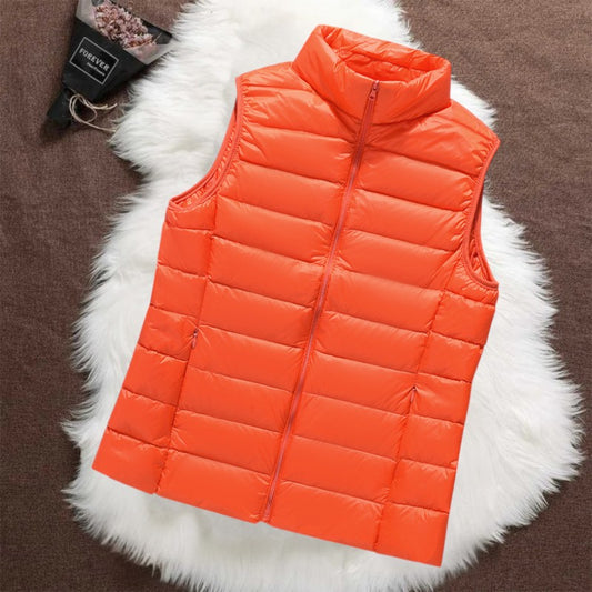 Isa Gevoerde Bodywarmer | Oranje