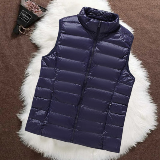 Isa Gevoerde Bodywarmer | Donkerblauw