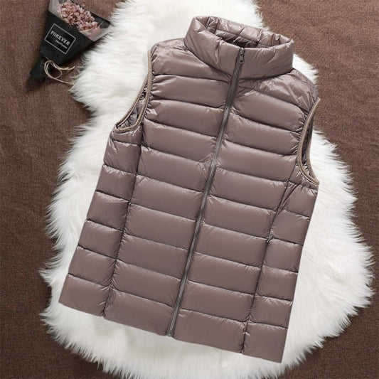 Isa Gevoerde Bodywarmer | Champagne