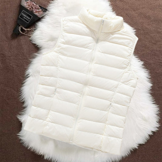 Isa Gevoerde Bodywarmer | Wit