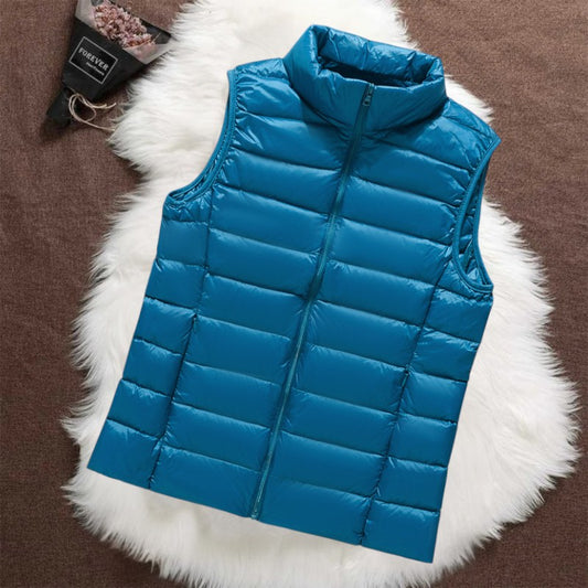 Isa Gevoerde Bodywarmer | Hemelsblauw